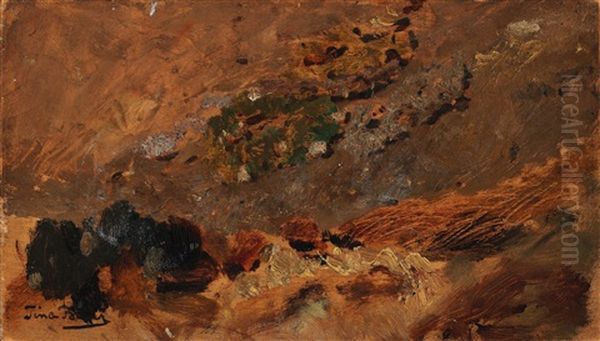 Stones Oil Painting by Tina Blau