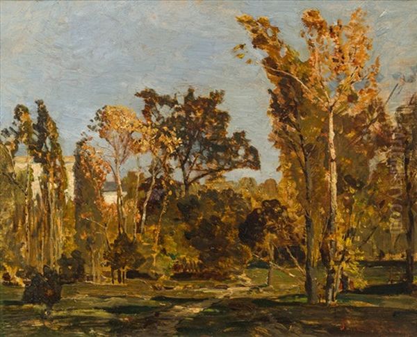 Praterlandschaft Oil Painting by Tina Blau