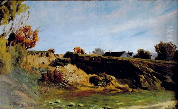 Landschaft Bei Dachau Oil Painting by Tina Blau