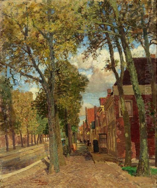 Kanal In Holland Oil Painting by Tina Blau