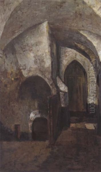 Taufers Haus Meyer Oil Painting by Tina Blau