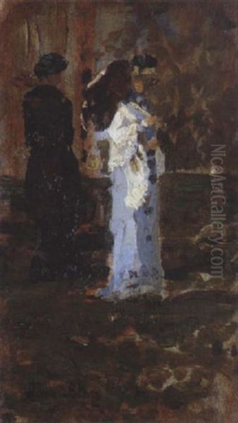 Sarah Bernard Oil Painting by Tina Blau