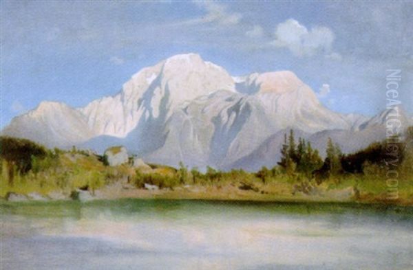 Partie Am Hintersee Oil Painting by Tina Blau
