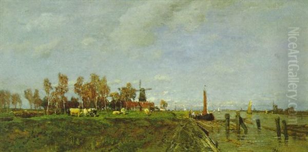 Hollandische Landschaft Oil Painting by Tina Blau