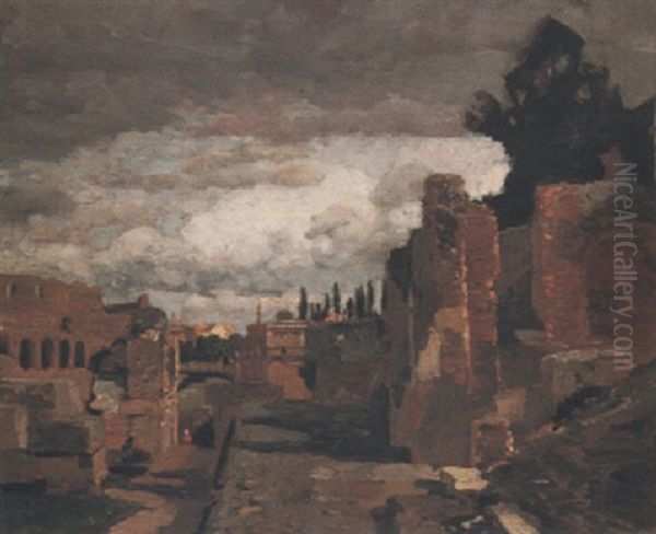 Forum Rom Oil Painting by Tina Blau