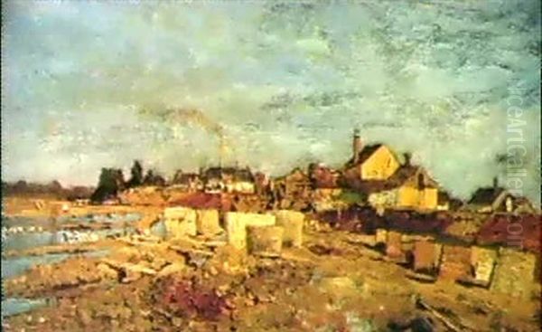 Wascherei An Der Wien Oil Painting by Tina Blau