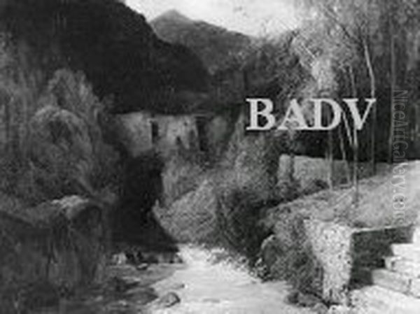 Das Muhlental Bei Amalfi Oil Painting by Carl Blechen