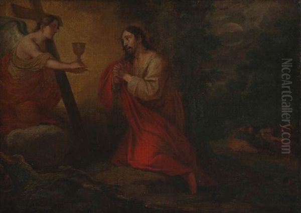 Le Christ Au Mont Des Oliviers Oil Painting by Lambert Blendeff