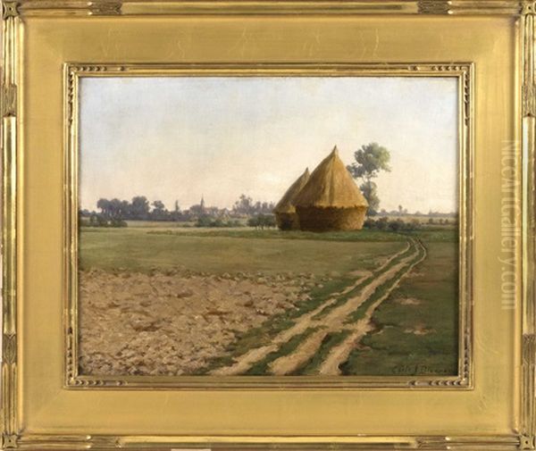 Giverny, France Oil Painting by Carle John Blenner