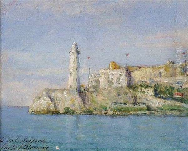 Morro Castle, Havana Cuba Oil Painting by Carle John Blenner