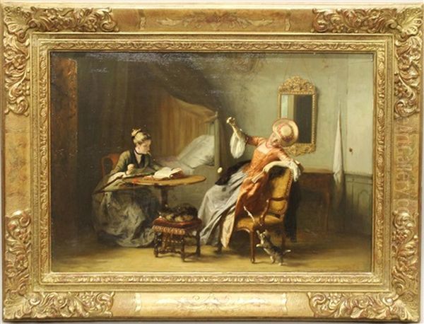 ...sisters Oil Painting by David Bles