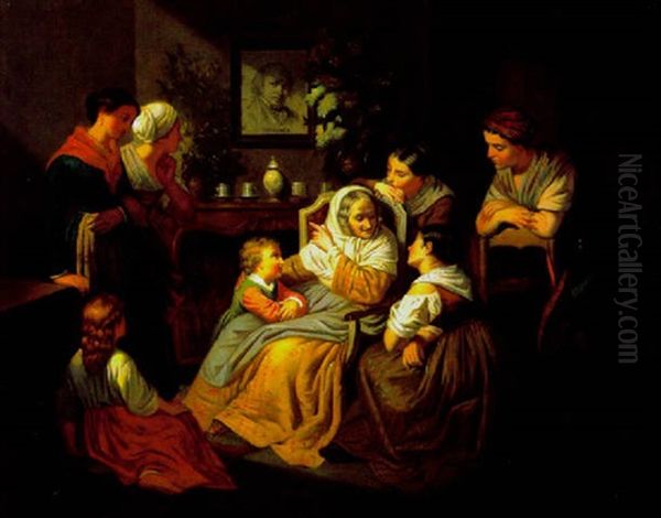 Erzahlung Der Grossmutter Uber Den Franzosischen Dichter Beranges Oil Painting by David Bles