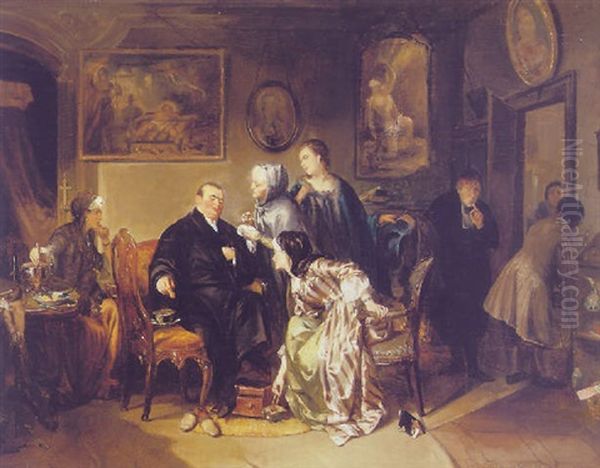 Directeur De Femmes Oil Painting by David Bles