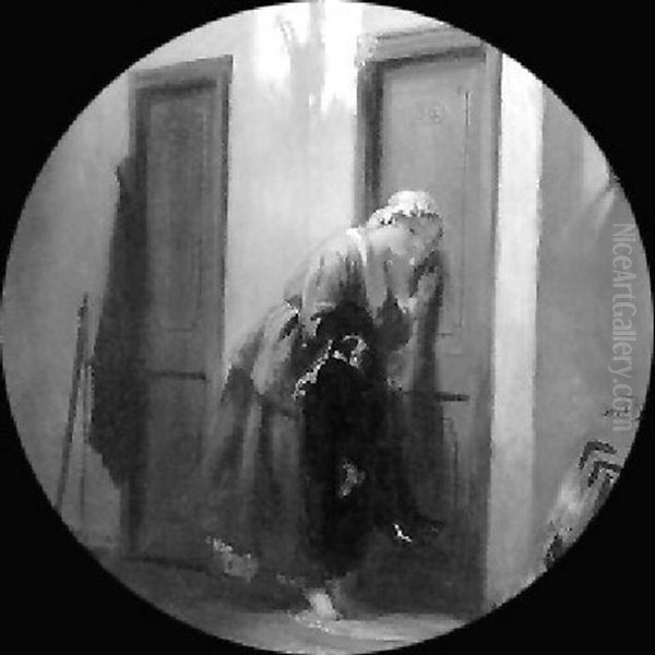 Early Morning Call Oil Painting by David Bles