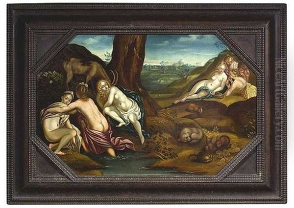 Diana Entdeckt Die Schwangerschaft Der Callisto Oil Painting by Emanuel Block