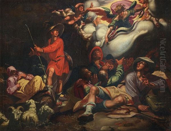 The Annunciation Oil Painting by Abraham Bloemaert