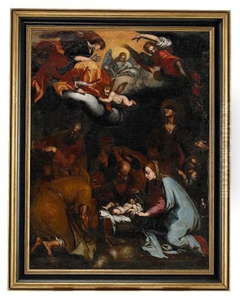 Konungarnas Tillbedjan Oil Painting by Adrien Bloemaert