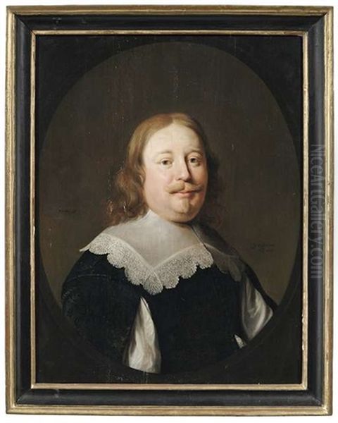 Bildnis Eines Herrn In Dreiviertelansicht Nach Rechts Oil Painting by Hendrick Bloemaert