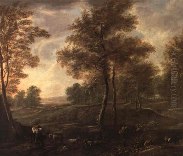 Pastorale Landschaft Oil Painting by Jan Frans van Bloemen