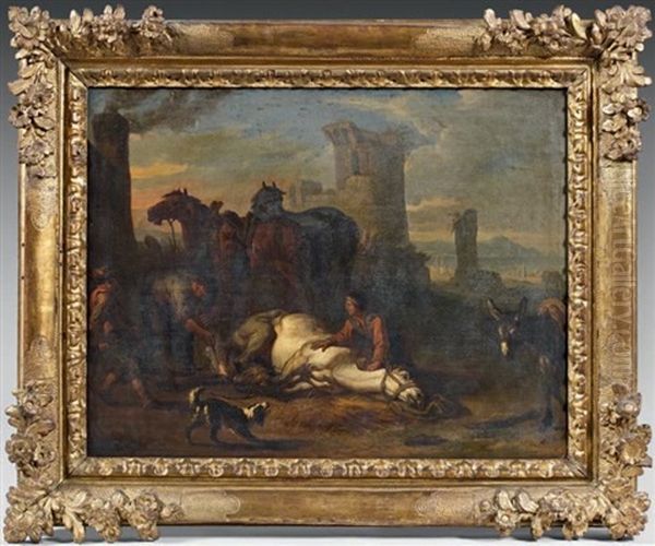 Le Marechal Ferrant Oil Painting by Pieter van Bloemen