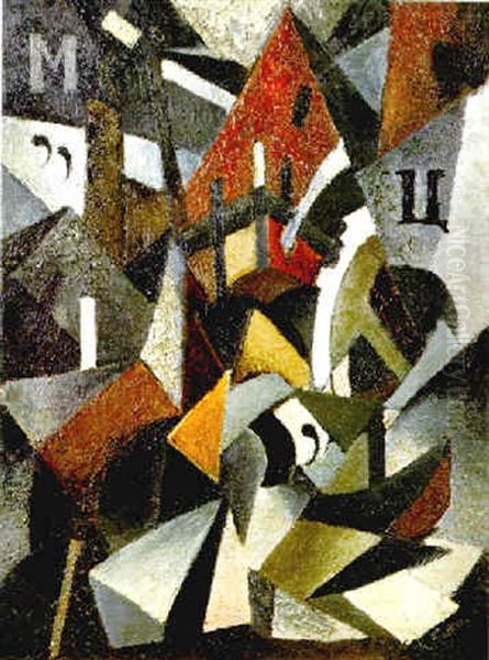 Composition Oil Painting by Ivan Semenovich Blokhin