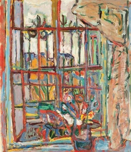 Nature Morte Au Vase Oil Painting by Andre Blondel (Aleksander Blonder)