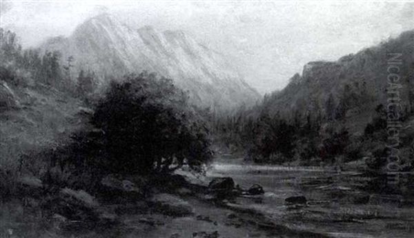 High Sierra Oil Painting by Hiram Reynolds Bloomer