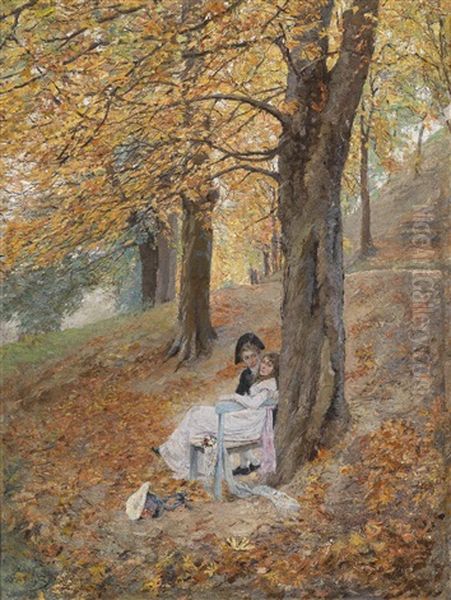 Das Rendezvous Oil Painting by Oscar Bluhm