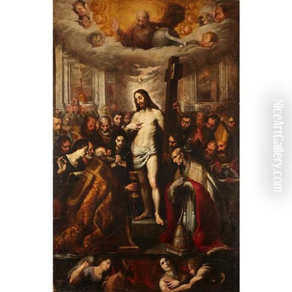 Corpus Domini Oil Painting by Clemente Bocciardo
