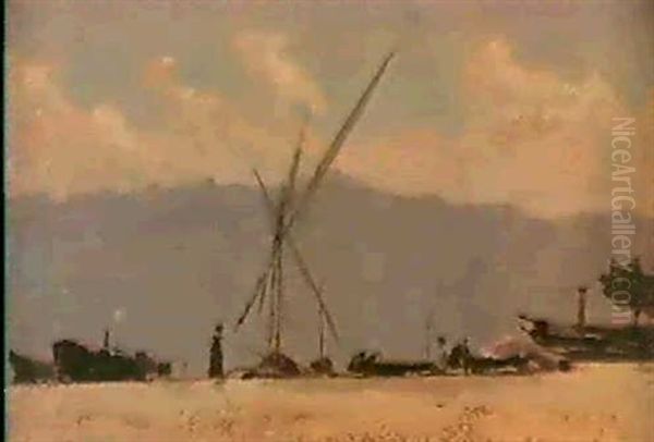 Ouchy Oil Painting by Francois-Louis-David Bocion