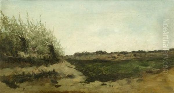 Dunenlandschaft Oil Painting by Theophile Emile Achille De Bock