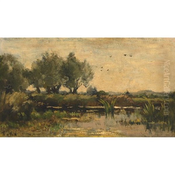Sauzen En Staat Randje Oil Painting by Theophile Emile Achille De Bock
