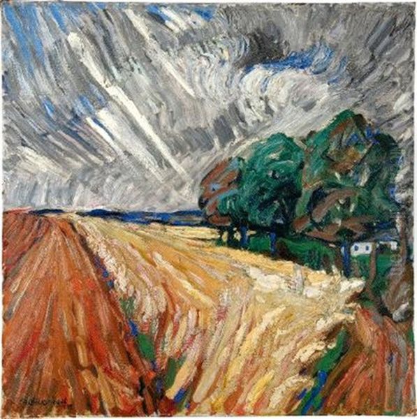 Nach Dem Regen Oil Painting by Peter August Boeckstiegel