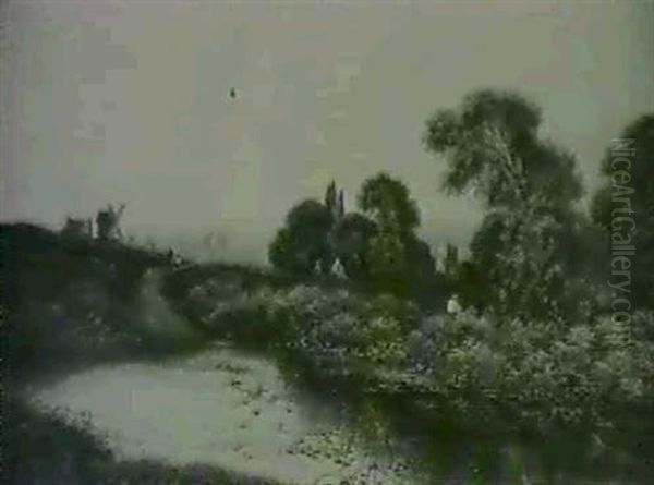 Haslemere, Sussex Oil Painting by Edwin Henry Boddington