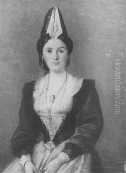 Portrait Einer Appenzellerin Oil Painting by Leopold Bode