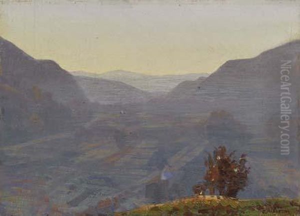 Vapori Del Mattino, Besano Oil Painting by Oreste Albertini