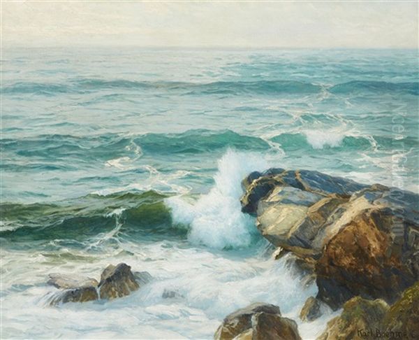 Dunung (swell) Oil Painting by Karl Theodor Boehme