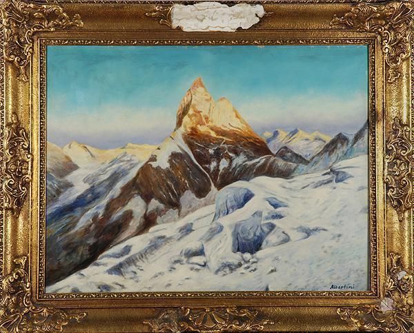 Il Cervino Oil Painting by Oreste Albertini