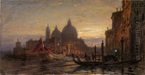 View Of Venice Oil Painting by Alexei Petrovitch Bogoliubov