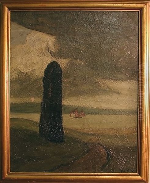 The Manheer, Brittany, France Oil Painting by Max Bohm