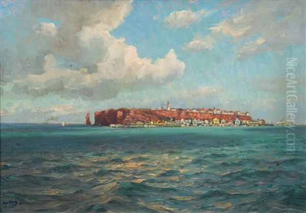 Heligoland Oil Painting by Hans Bohrdt