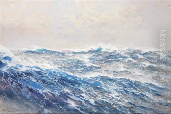 Die See Im Golf Von Lyon Oil Painting by Hans Bohrdt