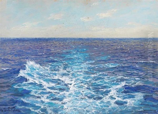 Kielwasser Der "general Von Steuben" Oil Painting by Hans Bohrdt