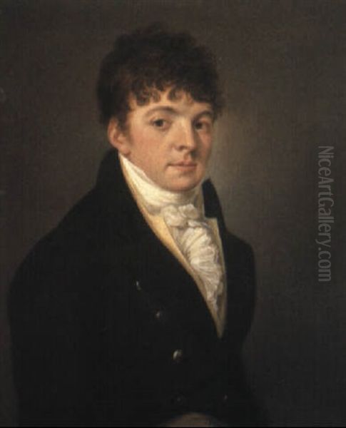 Portrait Of A Young Man Oil Painting by Jules Boilly