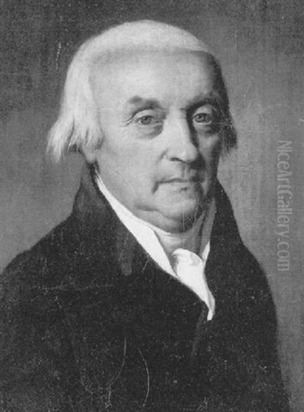 Portrait D'homme Au Col Blanc Oil Painting by Louis Leopold Boilly