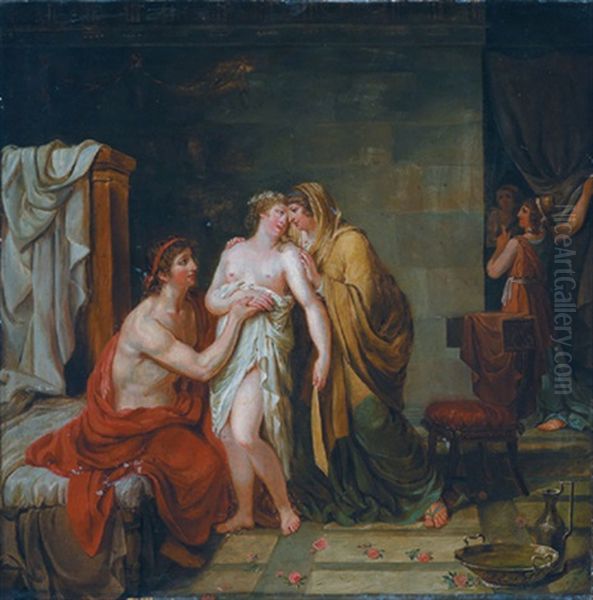 Szene Aus Der Griechischen Mythologie Oil Painting by Felix (Boisselier the Elder) Boisselier