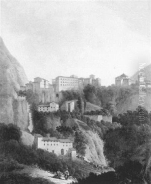 Paysage Des Environs De Rome Oil Painting by Antoine-Felix Boisselier