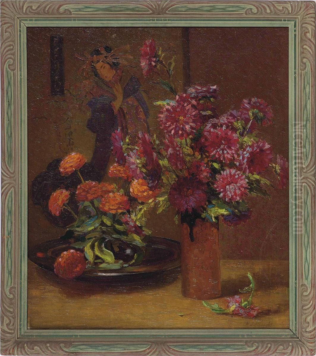 Still Life Oil Painting by Henry James Albright
