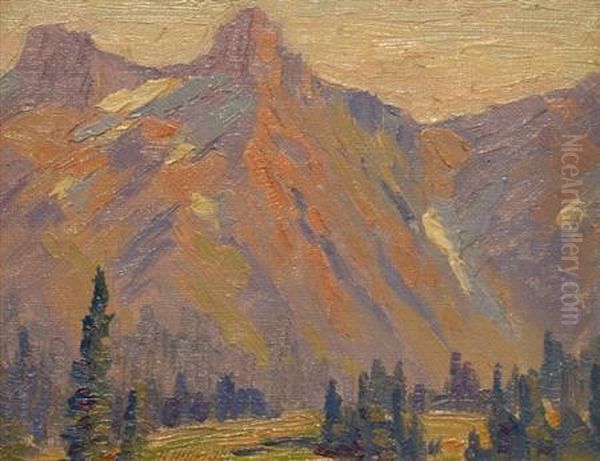 Goat Mountain, Paradise Valley, California Oil Painting by Henry James Albright
