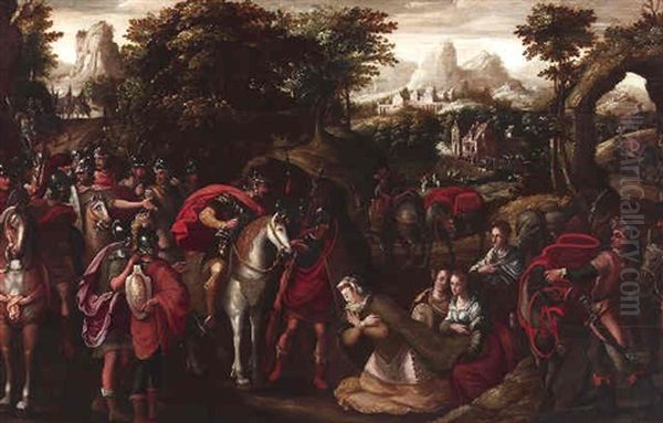 David Und Abigail Oil Painting by Philips Bol